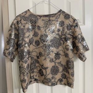 Cynthia Rowley sequin tee